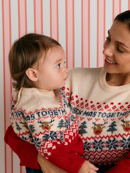 Kersttrui babyjongen rood - vertbaudet enfant 