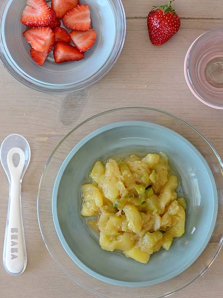 Coffret repas en verre X DURALEX BLEU+VERT - vertbaudet enfant 