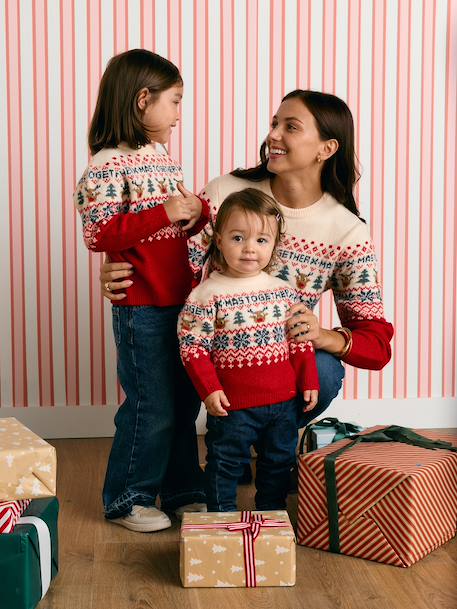 Kersttrui babyjongen rood - vertbaudet enfant 