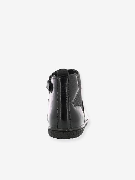 Boots fille Vermillon marine métallisé+noir vernis - vertbaudet enfant 