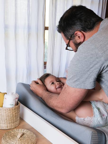 Matelas à langer + drap-housse BEABA Sofalange certifiés Oekotex blanc - vertbaudet enfant 