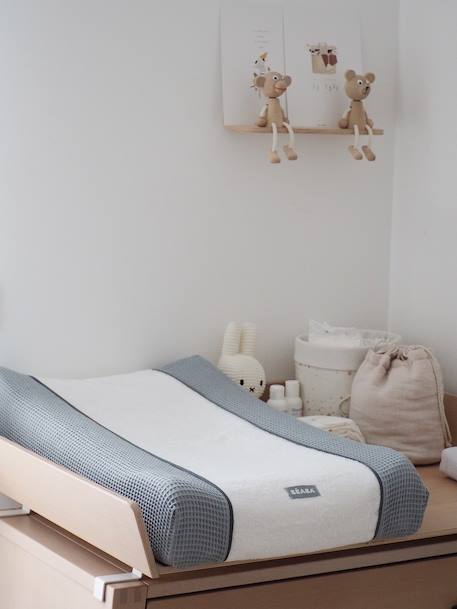 Matelas à langer + drap-housse BEABA Sofalange certifiés Oekotex blanc - vertbaudet enfant 