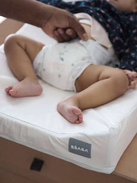 Matelas à langer + drap-housse BEABA Sofalange certifiés Oekotex blanc - vertbaudet enfant 