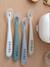 Lot de 4 cuillères 1er âge Soft sans BPA bleu/gris/ocre+BLUE/ EUCALYPTUS/ PINK/ MIST+vert sauge - vertbaudet enfant 