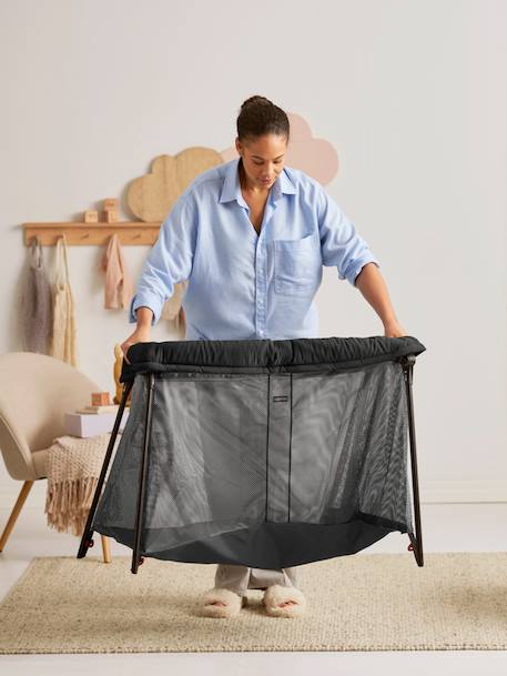 Lit parapluie Light BabyBjörn NOIR+VERT FONCE - vertbaudet enfant 