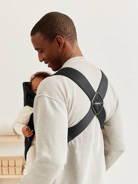 Geweven babydrager Mini BABYBJÖRN beige+zwart - vertbaudet enfant 