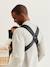 Porte-bébé Mini tissé BABYBJÖRN beige+noir - vertbaudet enfant 