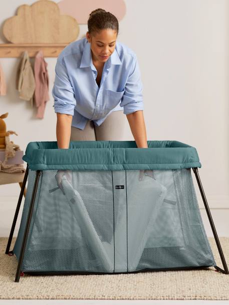 Lit parapluie Light BabyBjörn NOIR+VERT FONCE - vertbaudet enfant 