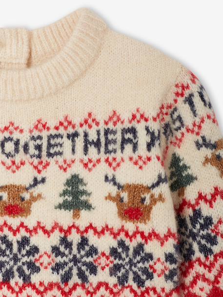 Kersttrui babyjongen rood - vertbaudet enfant 