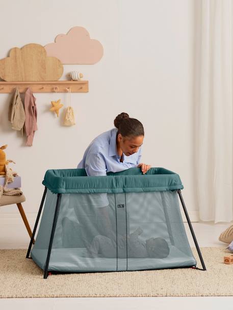 Lit parapluie Light BabyBjörn NOIR+VERT FONCE - vertbaudet enfant 