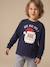 Jongensshirt met lange mouwen kerst marineblauw - vertbaudet enfant 