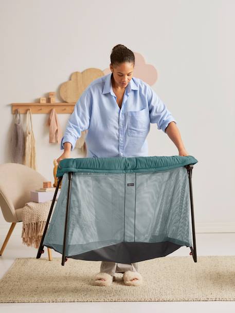 Lit parapluie Light BabyBjörn NOIR+VERT FONCE - vertbaudet enfant 