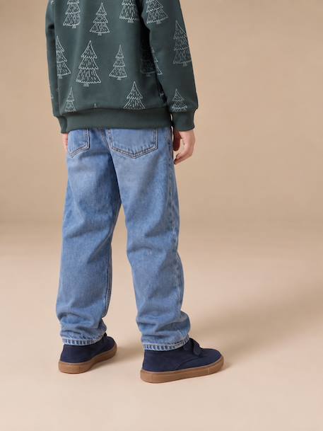Jean loose morphologie medium double stone+noir - vertbaudet enfant 