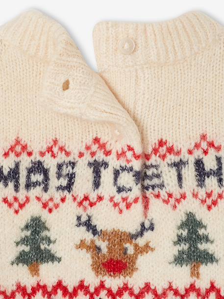 Pull de Noël bébé mixte Capsule Famille rouge - vertbaudet enfant 