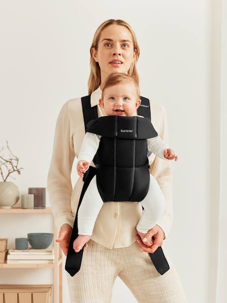 Geweven babydrager Mini BABYBJÖRN beige+zwart - vertbaudet enfant 