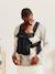 Porte-bébé Mini tissé BABYBJÖRN beige+noir - vertbaudet enfant 