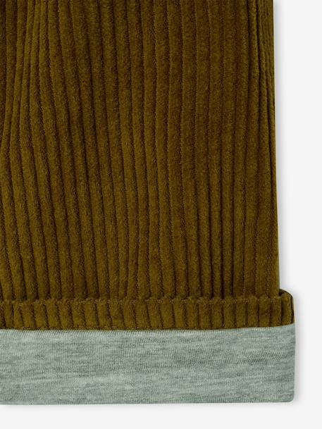 Pantalon large garçon cappuccino+lichen - vertbaudet enfant 