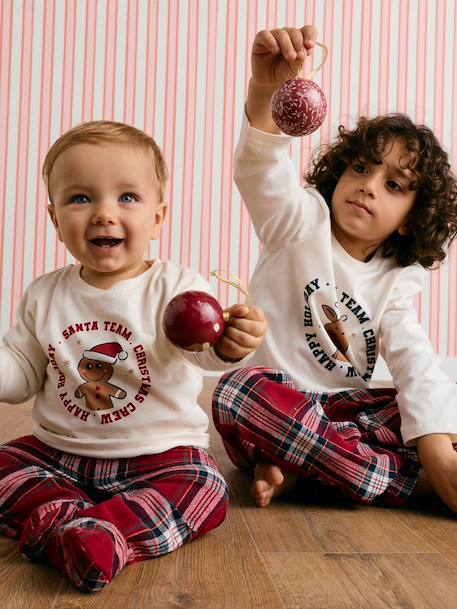 2-delige pyjama voor pasgeborenen ecru - vertbaudet enfant 