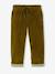 Wijde ribfluwelen broek jongen cappuccino+korstmos - vertbaudet enfant 