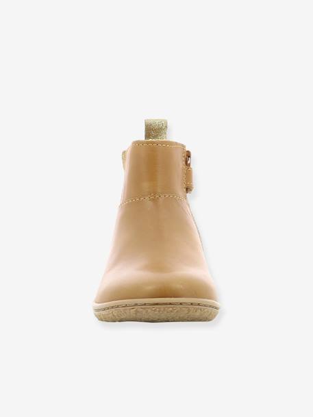 Laarsjes Vetudi KICKERS® voor meisjes camel goud+metallic marineblauw - vertbaudet enfant 