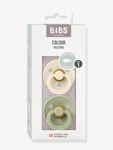 Lot de 2 sucettes-tétines Colour, taille 1 de 0 à 6 mois beige+terracotta - vertbaudet enfant 