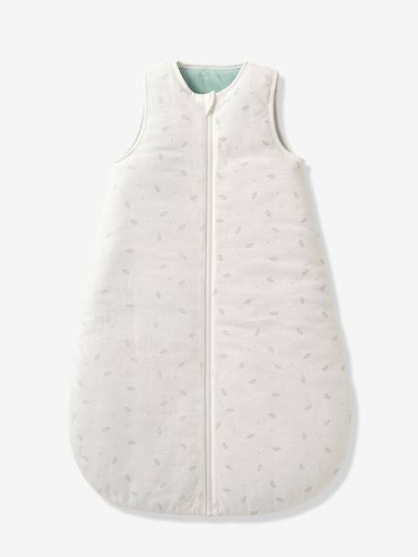 Gigoteuse ouverture centrale Dreamy en coton bio* personnalisable caramel+écru - vertbaudet enfant 