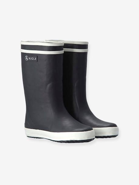 Bottes de pluie fourrées enfant Lolly Pop Fur marine - vertbaudet enfant 