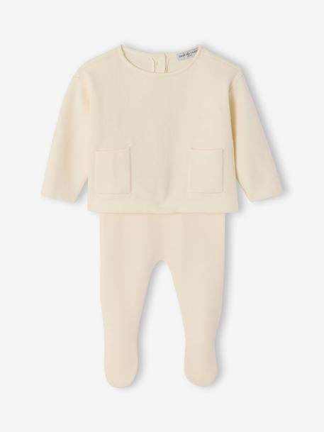 Ensemble bébé mixte en tricot écru - vertbaudet enfant 