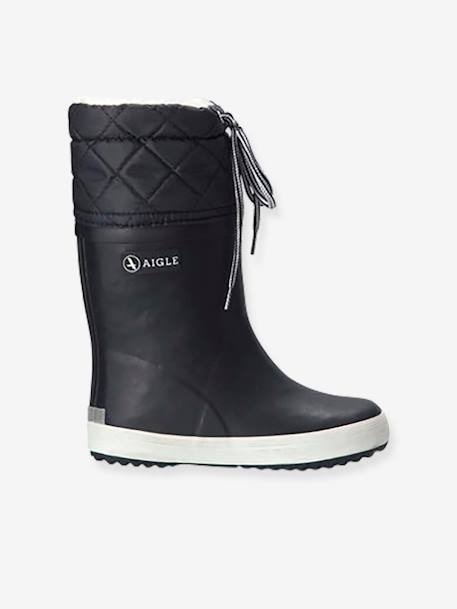 Bottes de pluie fourrées enfant Lolly Pop Giboulée marine blanc+noir blanc+rouge/blanc - vertbaudet enfant 