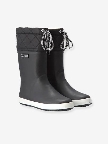 Bottes de pluie fourrées enfant Lolly Pop Giboulée marine blanc+noir blanc+rouge/blanc - vertbaudet enfant 