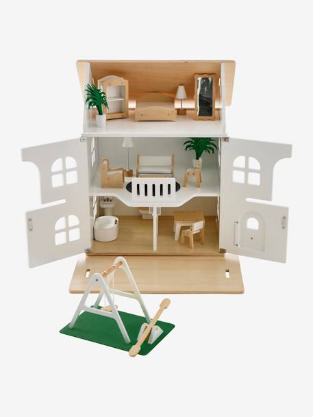 Maison romantique des amis des petits + mobilier en bois FSC® blanc - vertbaudet enfant 