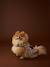 Hondenmantel van fleece beige+bruin, geruit+kaki - vertbaudet enfant 