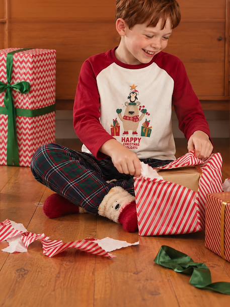 Jongenspyjama in cadeaudoos rood - vertbaudet enfant 