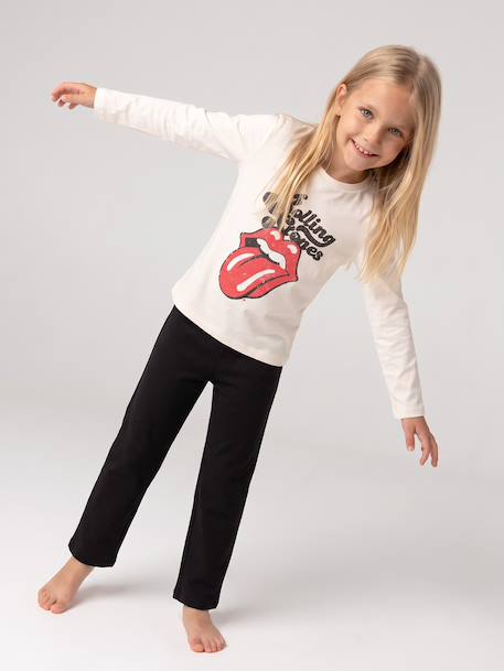 Rolling Stones meisjespyjama antraciet - vertbaudet enfant 