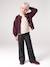 Lange slim legging met leerlook zwart - vertbaudet enfant 