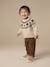 Corduroy babybroek bruin+grijsblauw+karamel+korstmos - vertbaudet enfant 