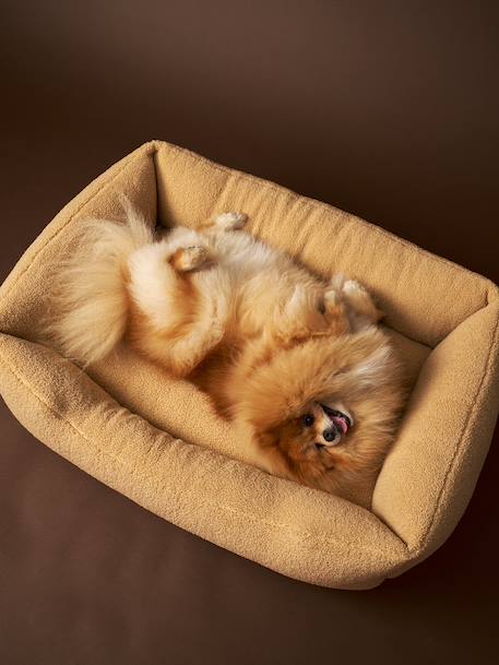 Panier matelassé pour chiens, disponible en 2 tailles argile+noisette+rayé blanc - vertbaudet enfant 
