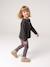 T-shirt manches longues fille anthracite+écru+vieux rose - vertbaudet enfant 