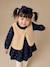 Baby meisjesoutfit jurk en vest marineblauw - vertbaudet enfant 