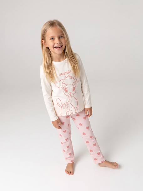 Pyjama Bambi enfant fille rose pâle - vertbaudet enfant 