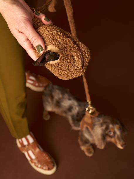 Set promenade pour chien : harnais + laisse + collier café+chocolat - vertbaudet enfant 