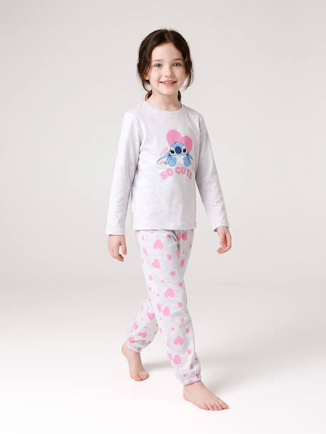 Pyjama Lilo et Stitch fille gris chiné - vertbaudet enfant 