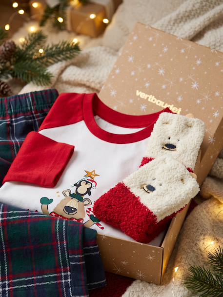 Pyjama garçon coffret rouge - vertbaudet enfant 