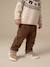 Corduroy babybroek bruin+grijsblauw+karamel+korstmos - vertbaudet enfant 