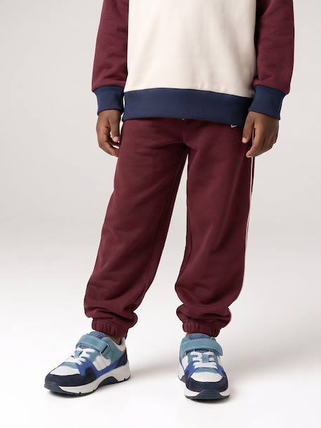Jongensjoggingbroek bordeauxrood+leigrijs - vertbaudet enfant 