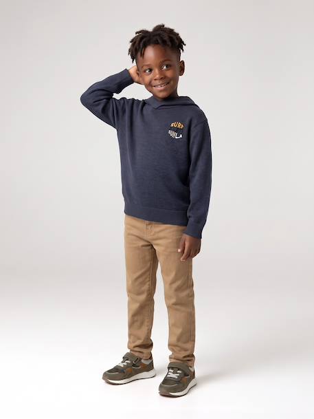 Jongenshoodie gemêleerd blauw - vertbaudet enfant 