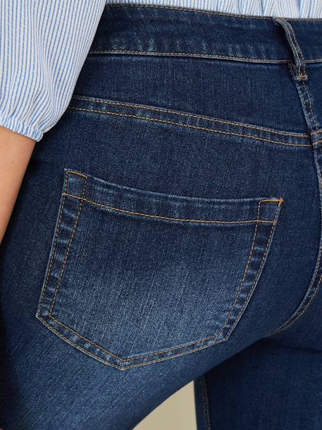 Zwangerschaps skinny jeans met lage tailleband Onbewerkt denim - vertbaudet enfant 
