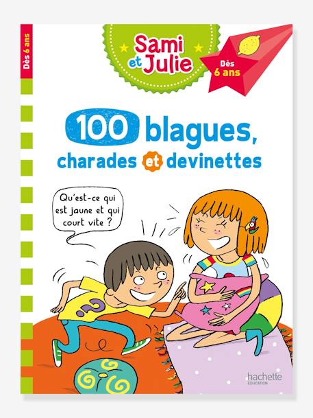 Educatief boek Sami en Julie - 100 grappen, schertsvertoningen en raadsels HACHETTE EDUCATION wit - vertbaudet enfant 