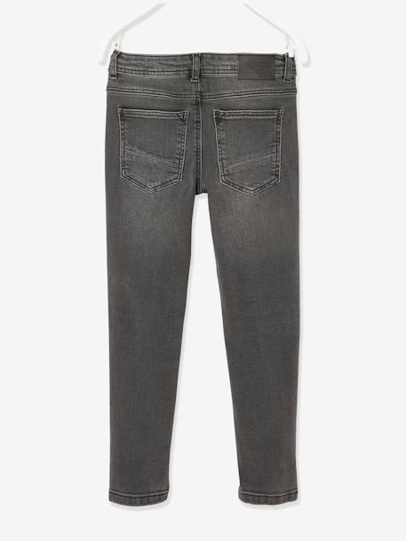 Jean garçon slim morphologique MEDIUM denim black+DENIM BRUT+denim gris+DENIM GRIS FONCE+double stone+STONE - vertbaudet enfant 