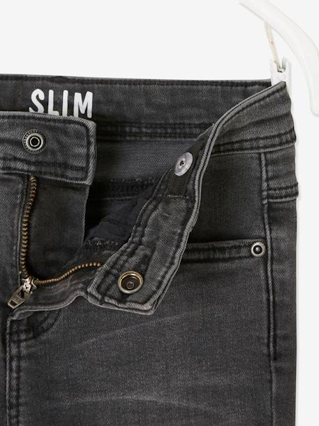 Jean garçon slim morphologique MEDIUM denim black+DENIM BRUT+denim gris+DENIM GRIS FONCE+double stone+STONE - vertbaudet enfant 